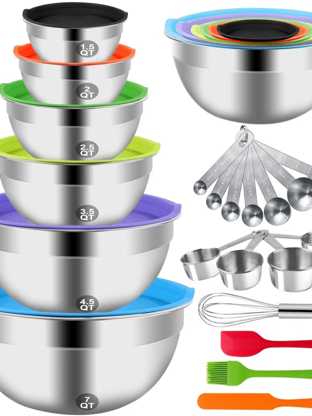 Wepsen Stainless Steel Mixing Bowl Set
